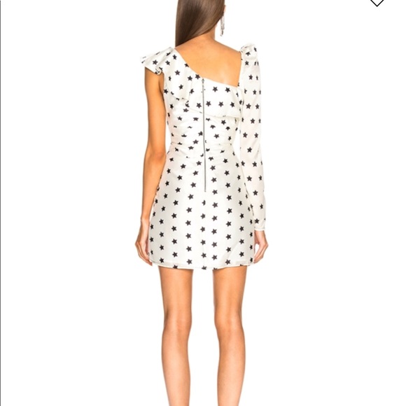 SELF-PORTRAIT Star print asymmetrical dress - Picture 5 of 6